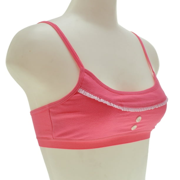 Angelina Girls Cotton Cami Style Training Bras 6-Pack